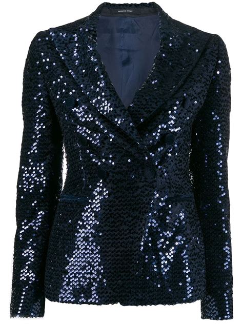 Sequin Embroidered Blazer 